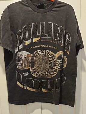 Black 'Rolling Loud California 2025' Graphic Tee